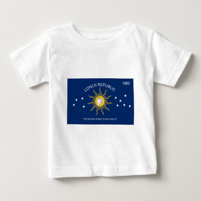 Tritonshorn-Republik-Flagge Baby T-shirt (Vorderseite)