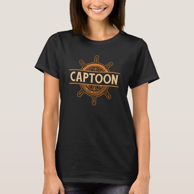 Tritoon Captain Pontoon Captain Captoon 2 T-Shirt (Vorderseite)