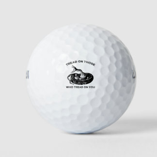 Tritt auf die, die dich betreten golfball
