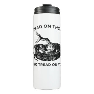 Tritt auf die, die dich betreten thermosbecher