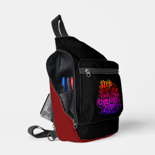 Tritt aus deiner Komfortzone heraus Crossbody Bag