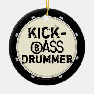 Tritt-Bass-Schlagzeuger-lustige Trommel-Verzierung Keramik Ornament
