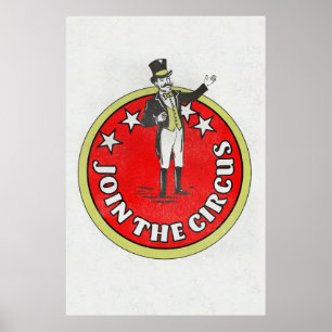 Tritt dem Zirkus bei Poster