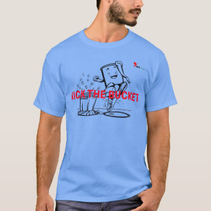 "Tritt den Eimer" T-Shirt Lustige Redewendung Gr