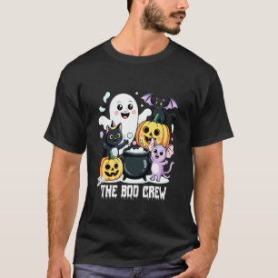 Tritt der Boo-Crew bei, süße Halloween-Geisterkatz T-Shirt