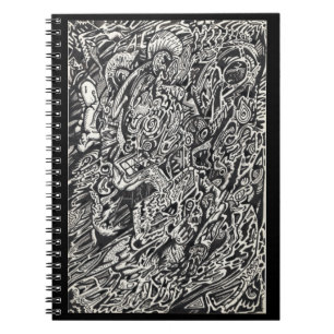 Tritt ein, der Microdot-Mann Notizblock