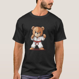 Tritt ein mit diesem Karate-Teddybär-Grafik T-Shirt