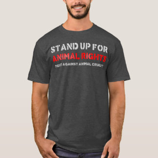 Tritt für Tierrechte ein Retro T-Shirt