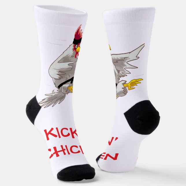 Tritt-Huhn Socken (Gewinkelt)