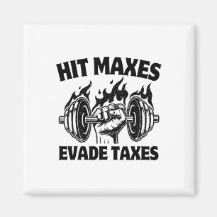Tritt Maxes weicht Steuern lustige Gym Fitness Gew Magnet