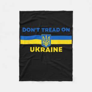 Tritt nicht auf die Ukraine! Ukraine Unterstützer Fleecedecke