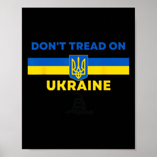 Tritt nicht auf die Ukraine! Ukraine Unterstützer  Poster