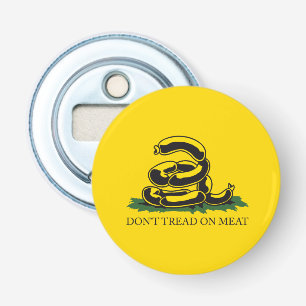 Tritt nicht auf Fleisch lustige Gadsden-Flagge Par Flaschenöffner