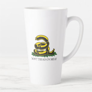 Tritt nicht auf Fleisch lustige Gadsden-Flagge Par Milchtasse