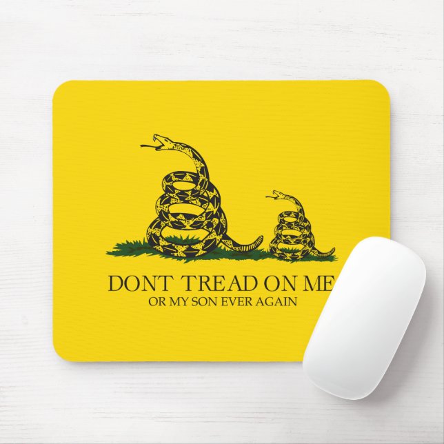 Tritt nicht auf mich oder meinen Sohn Gadsden-Flag Mousepad (Mit Mouse)