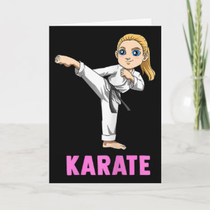 Tritt und Schlag Kid - Süße Karate-Girl  Karte