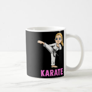 Tritt- und Schlag-Kind - Süßes Karate-Mädchen  Kaffeetasse