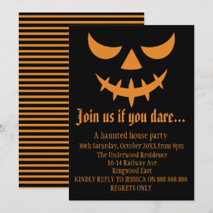 Tritt uns bei, wenn du es wagst HALLOWEEN PARTY Einladung
