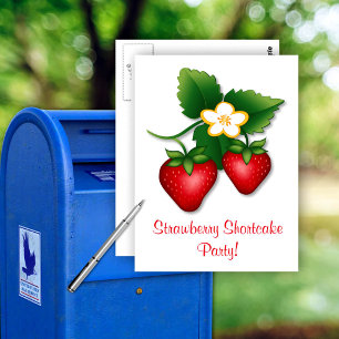 Tritt unserer Erdbeerkurzgebäck-Party bei Postkarte