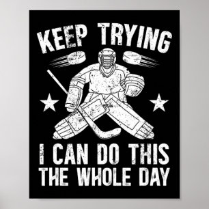 Tritt weiterhin an Eishockey-Torwart Eishockey-Goa Poster