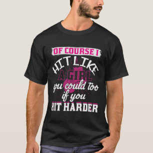 Tritt wie ein Mädchen Shirt Lustiges Kickboxen Box