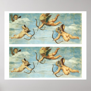 Triumph der Galatea Engel Detail von Raphael Sanzi Poster