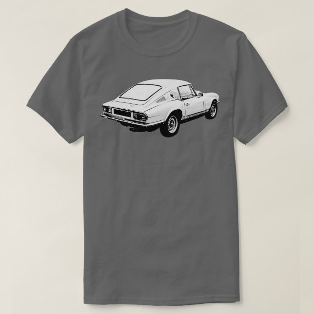 Triumph GT6 Mk3 1970er klassische hintere Quartal  T-Shirt (Design vorne)