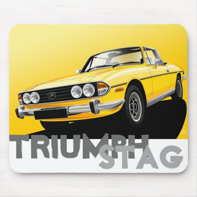 Triumph-Hirsch-Mäusematte Mousepad (Vorne)