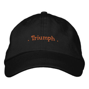 Triumph Printed Hat schwarze Baumwolle Vorderseite Bestickte Baseballkappe