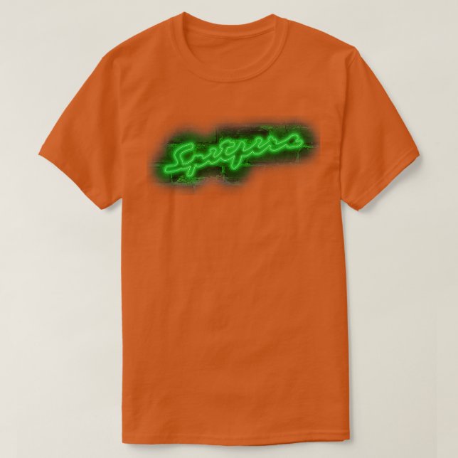 Triumph Spitfire 1960er Klassiker Emblem Neon T-Shirt (Design vorne)