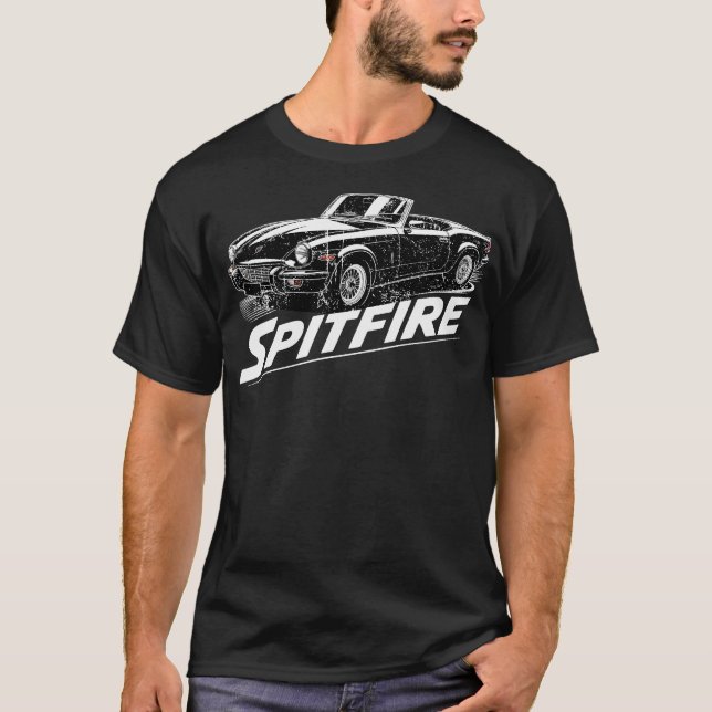 Triumph Spitfire Swash Design Familie T-Shirt (Vorderseite)