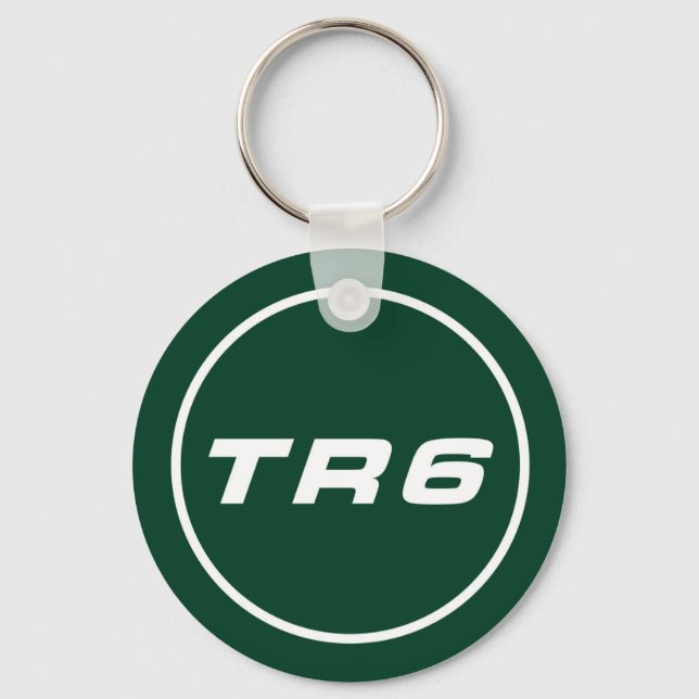 Triumph TR6 Schlüsselanhänger BRG (Vorderseite)