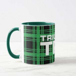 Triumph TR7 Green Tartan / Kariert Tasse