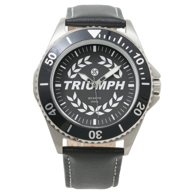 Triumph TR7 Laurel Wreath Armbanduhr (Vorderseite)