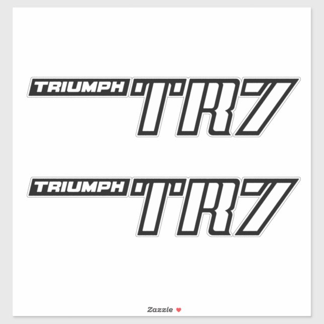 Triumph TR7 Logo - Frühwagen Aufkleber (Blatt)