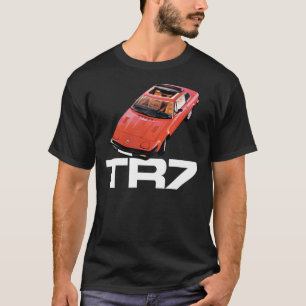 Triumph TR7 - Rot mit weißem Logo Klassischer T -  T-Shirt