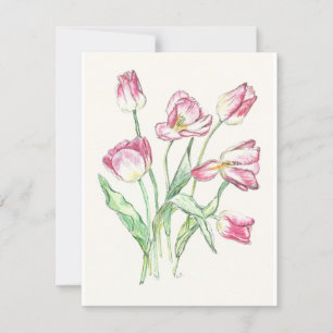 Triumph Tulips auf Einladungen. Wählen Sie Ihre Gr Einladung