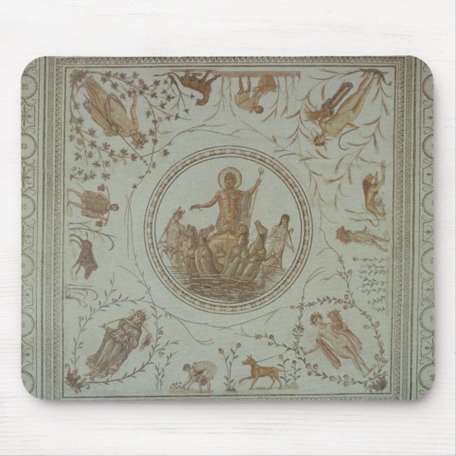 Triumph von Neptun und von vier Jahreszeiten Mousepad (Vorne)