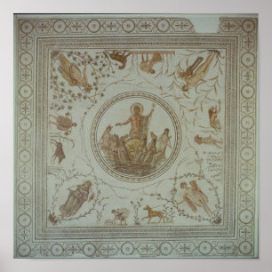 Triumph von Neptun und von vier Jahreszeiten Poster