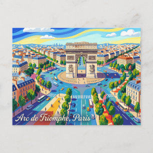 Triumphbogen Frankreich Postkarte