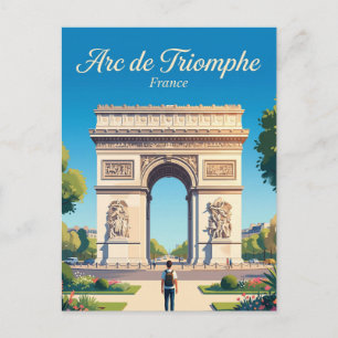 Triumphbogen Frankreich Postkarte