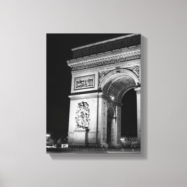 Triumphbogen in Paris Leinwanddruck (Vorderseite)