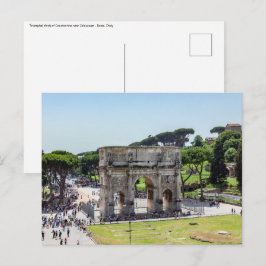 Triumphbogen Konstantin - Rom, Italien Postkarte