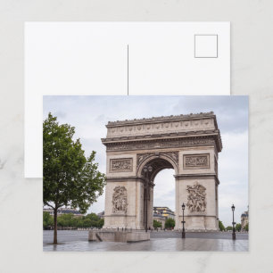 Triumphbogen Paris Frankreich Wahrzeichen Postkarte
