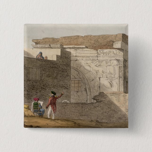 Triumphbogen, Tripoli, überziehen 4 von 'einer Button (Vorderseite)