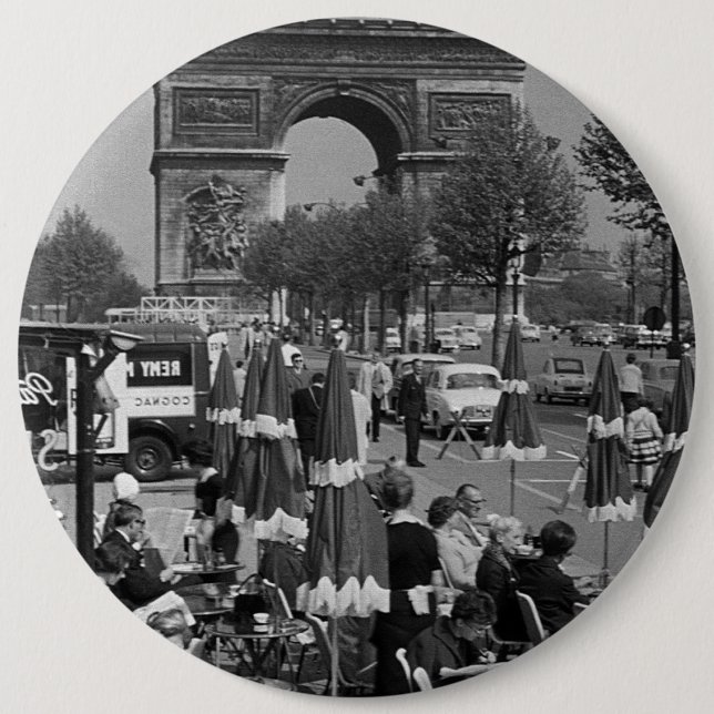 Triumphbogen Vintag France Button (Vorderseite)