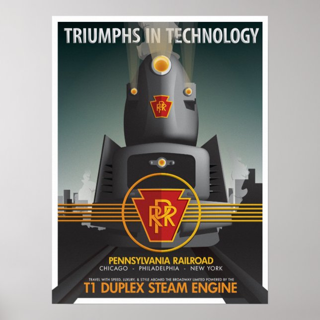 TRIUMPHS IN TECHNOLOGIE: Die Pennsy T1 Poster (Vorne)