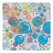 Trivet Modern blühende Blubble Fun Art.