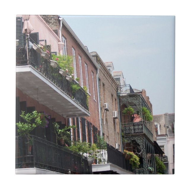 Trivet New Orleans Scene 5 Fliese (Vorderseite)