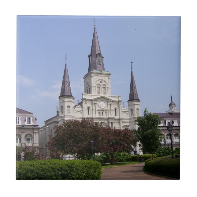 Trivet New Orleans Szene 9 Fliese (Vorderseite)